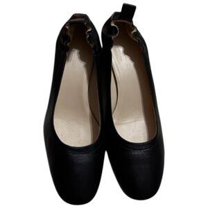 EVERLANE THE ITALIAN LEATHER DAY HEEL BLACK LEATHER PUMPS
SHOES WOMEN'S 10